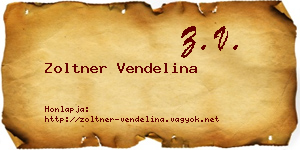 Zoltner Vendelina névjegykártya